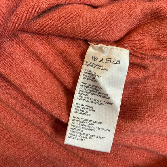 NWT Free People Lottie Knit Ribbed Mini Dress in Coral Size S/P - Picture 16 of 16